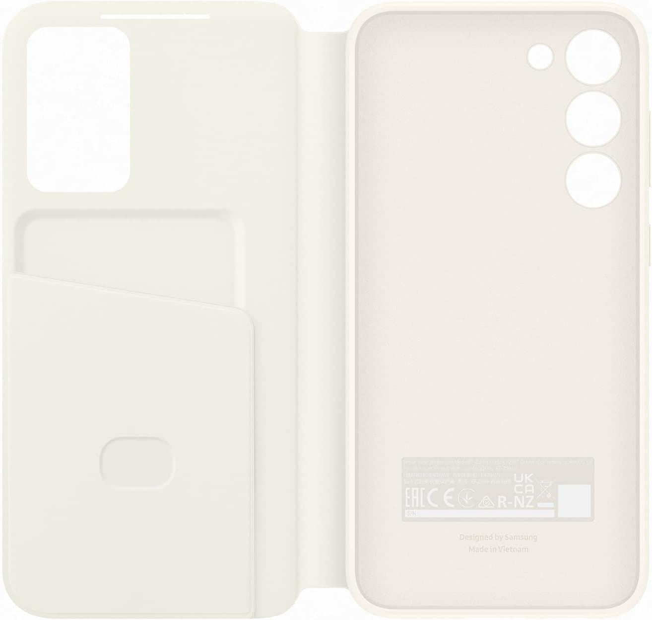 Samsung Galaxy S23 Plus Smart View Wallet Case Cream - EF-ZS916CUEGWW