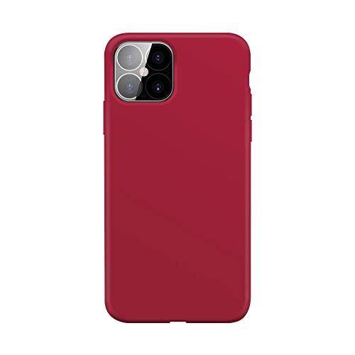 XQISIT Silicone Case for iPhone 12/Pro 6.1" Red Soft Touch Cover - 42318