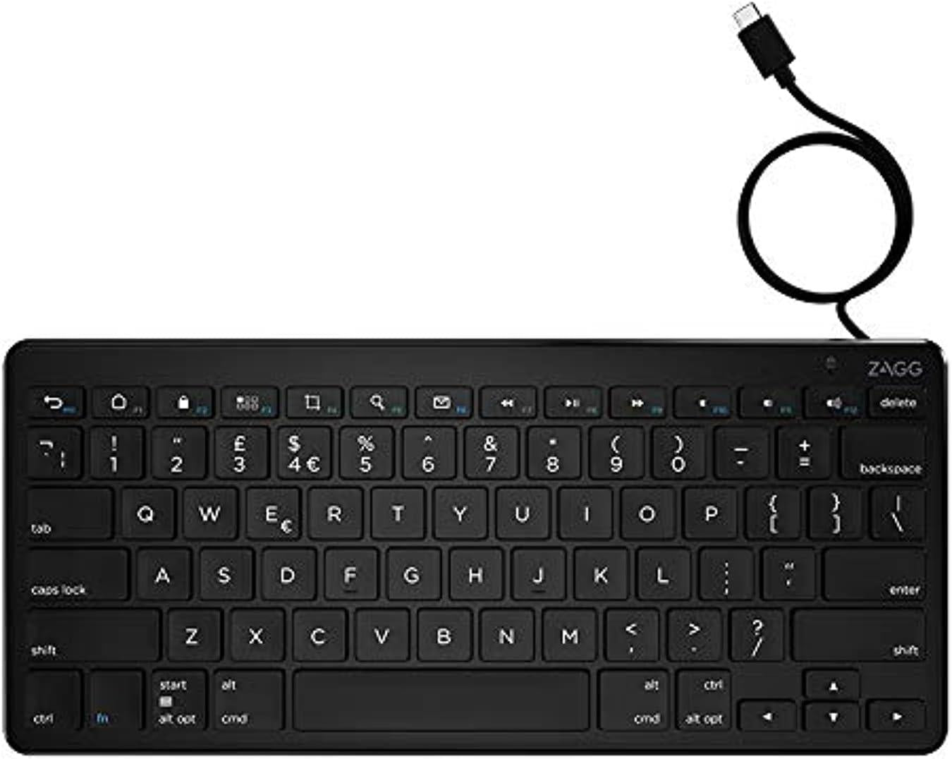 Zagg Universal Keyboard USB C Wired KB UK English