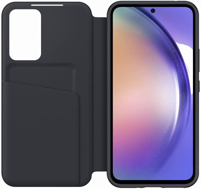 Official Samsung Galaxy A54 5G Smart View Wallet Case Black - EF-ZA546CBEGWW