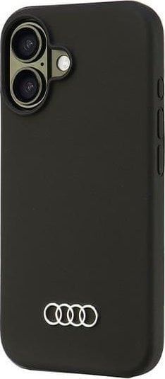 Audi Silicone Hardcase for iPhone 16 6.1" Black AU-LSRIP16-Q3/D1-BK