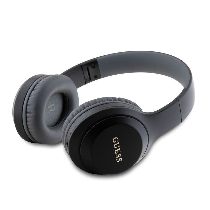 Guess Wireless Headphones with Classic Silver Logo Black