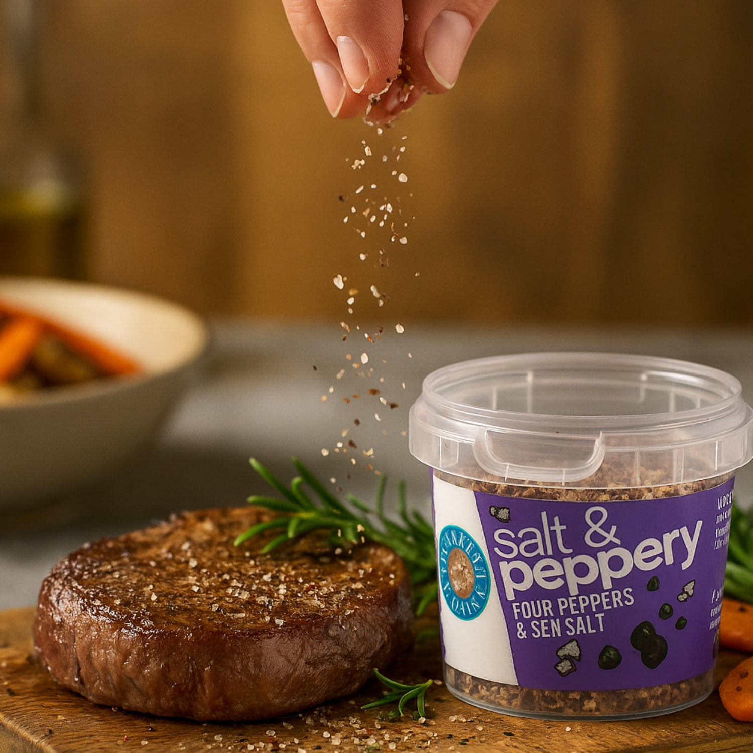 Cornish Sea Salt Pinch Salt and Peppery Four Peppers Sea Salt - 60g