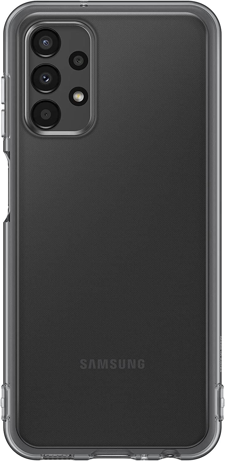 Official Samsung Galaxy A13 Soft Clear Cover Black - EF-QA135TBEGEU