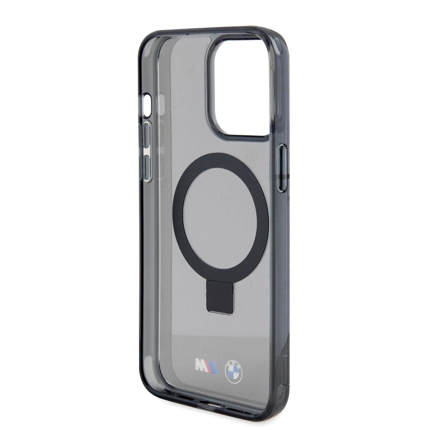 BMW M Series Hardcase with Ring Stand MagSafe for iphone 15 Pro Max 6.7" Black - BMHMP15XURSK