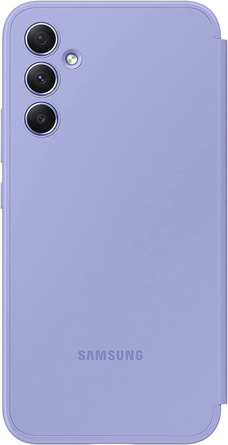 Official Samsung Galaxy A34 5G Smart View Wallet Case Blueberry - EF-ZA346CVEGWW