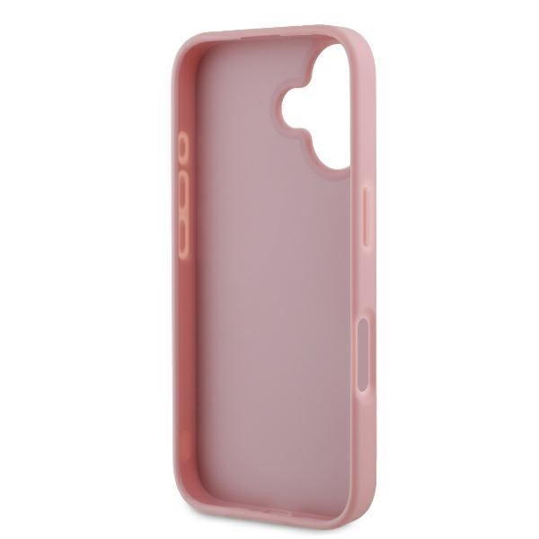 Guess IML Glitter Circle Case with MagSafe for iPhone 16 6.1" Pink - GUHCP16SHG4SGP