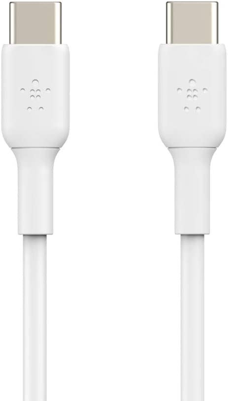 Official Belkin 1 Meter USB C to USB C Cable White - CAB003bt1MWH