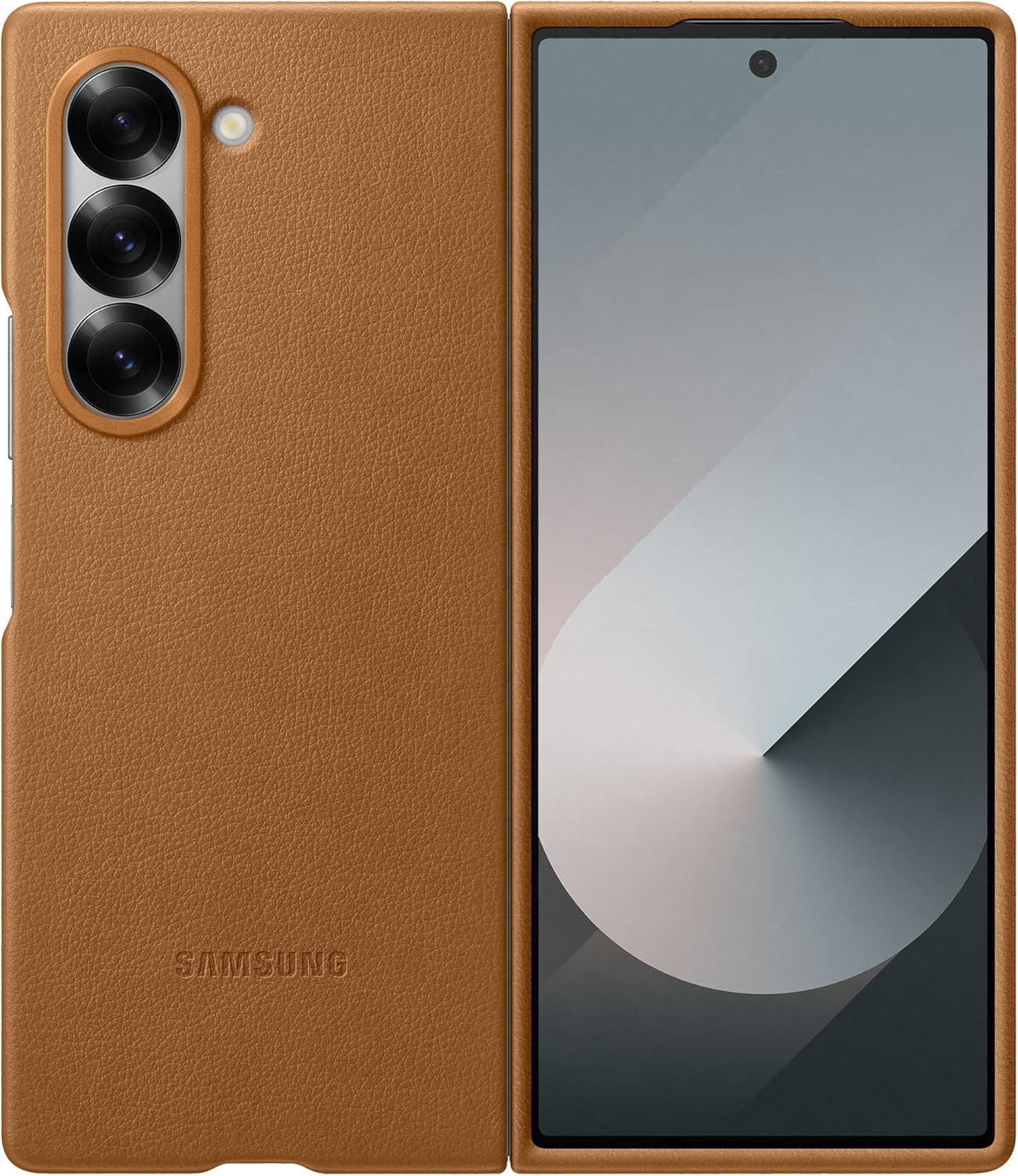 Samsung Galaxy Z Fold 6 Faux Leather/Kindsuit Case Tan - EF-VF956PAEGWW