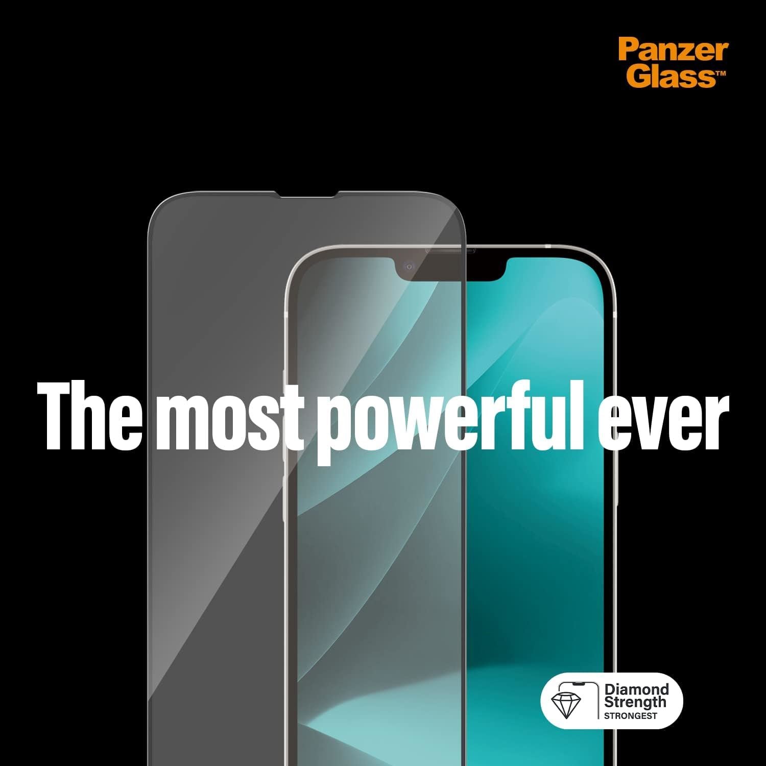 Panzer Glass Ultra Wide Fit Most Powerful Screen Protection for iphone 13 Pro Max/14 Pro Max 6.7" - 2785
