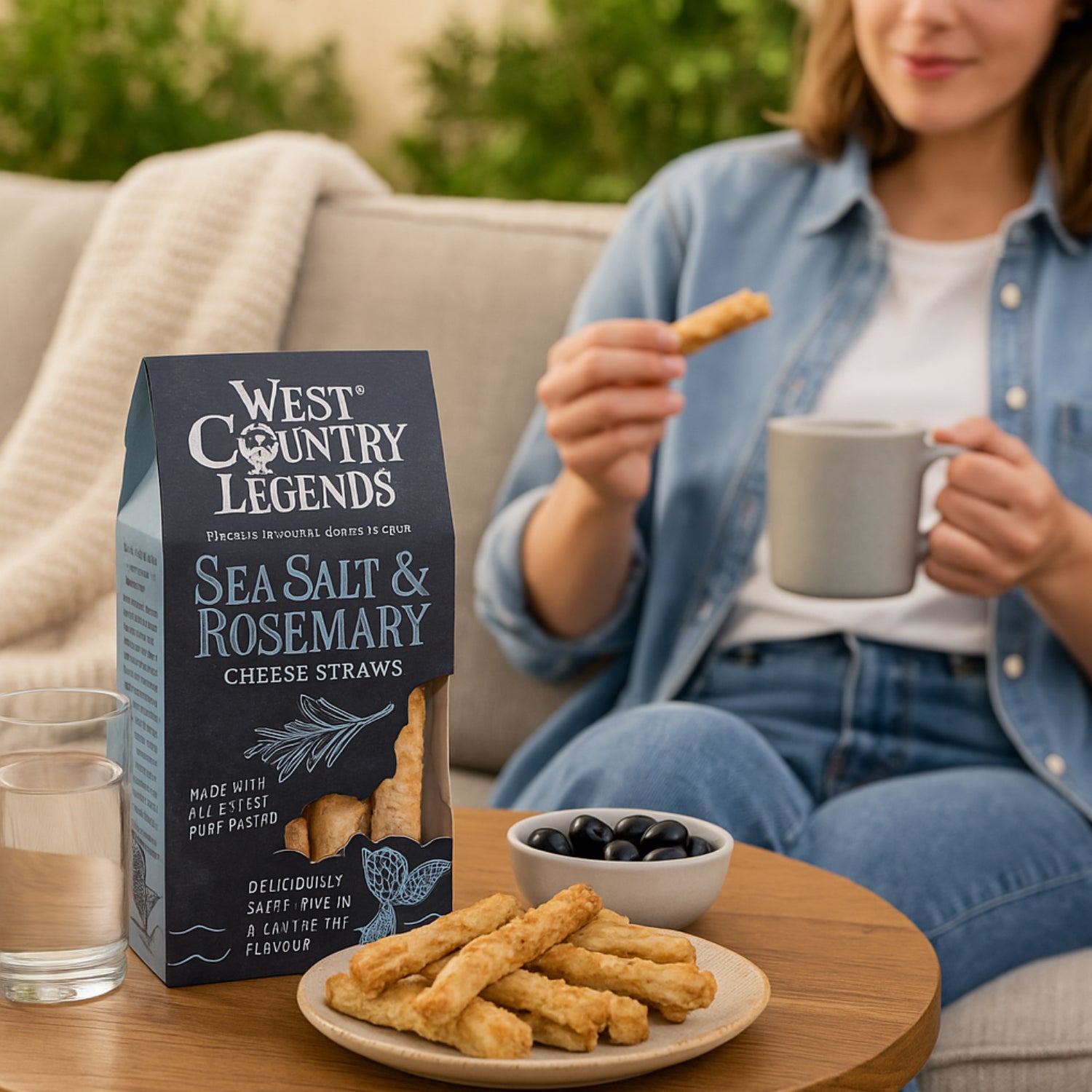 West Country Legends Sea Salt & Rosemary Flavour Cheese Straws - 100g