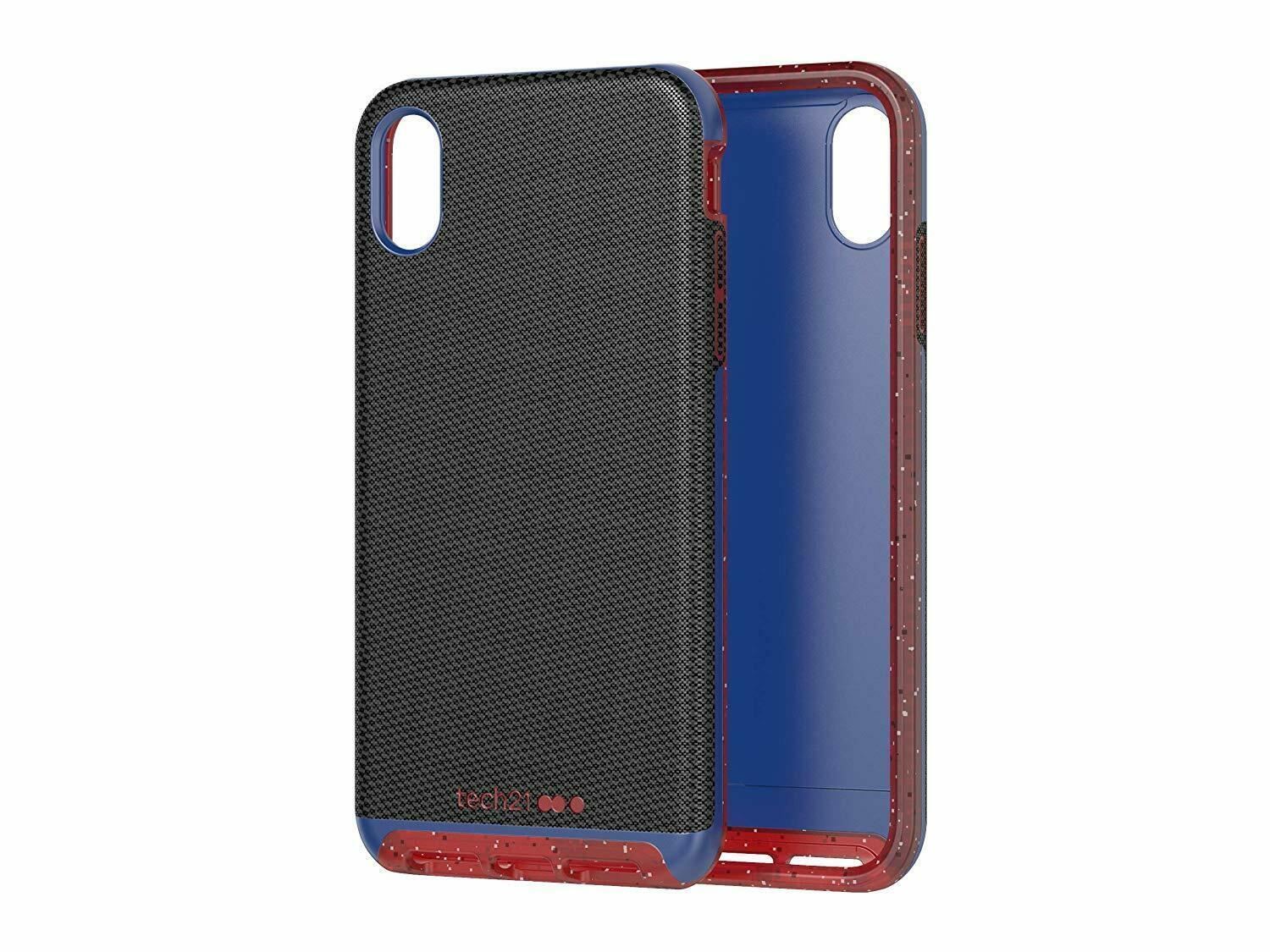 tech21 Enterprises Protective Apple iPhone XS Max Case Slim Back Cover - Evo Luxe Active Edition - Black