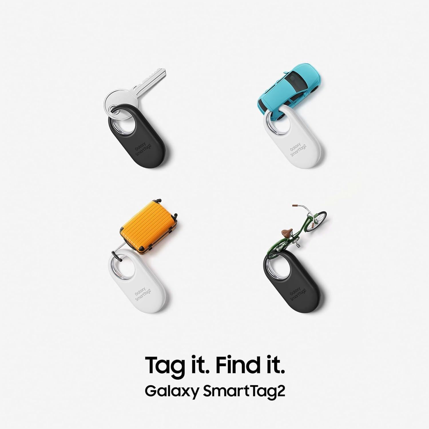 Samsung Galaxy SmartTag2 Bluetooth Tracker Black/White 4 Pack - EI-T5600KWEGEU