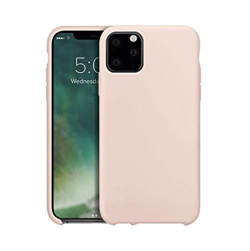 XQISIT Silicone Case for iPhone 11 Pro Max 6.5" Nude Pink Soft Touch Cover