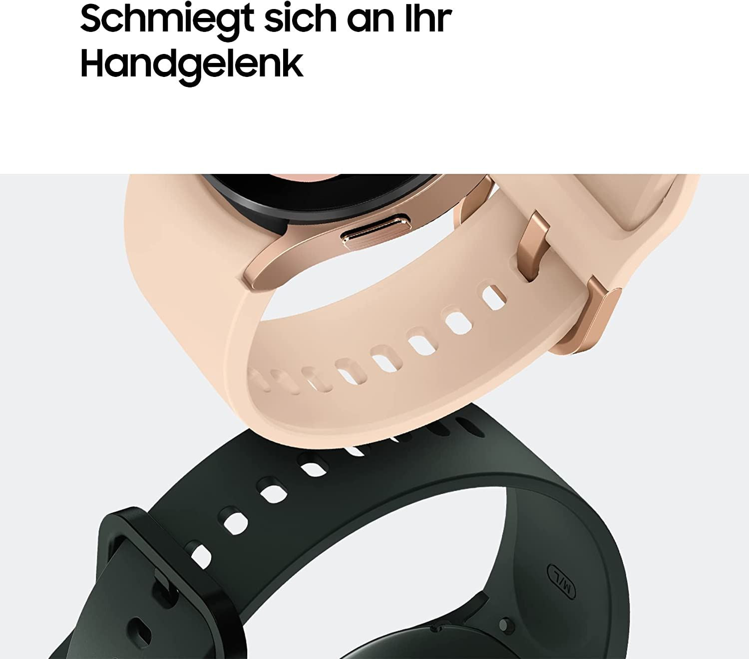 Official Samsung Galaxy Watch 4/5 Sport Band 20mm S/M Grey - ET-SFR86SJEGEU