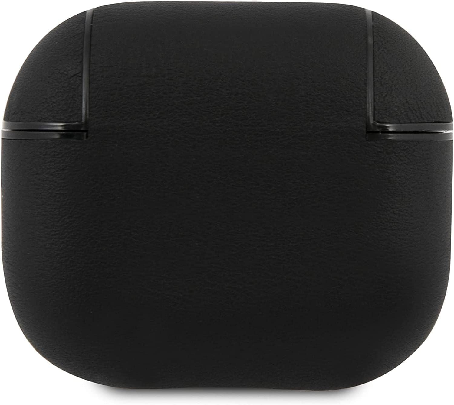 BMW Leather Cover with Silver Logo for Airpods 3 Black - BMA3SSLBK