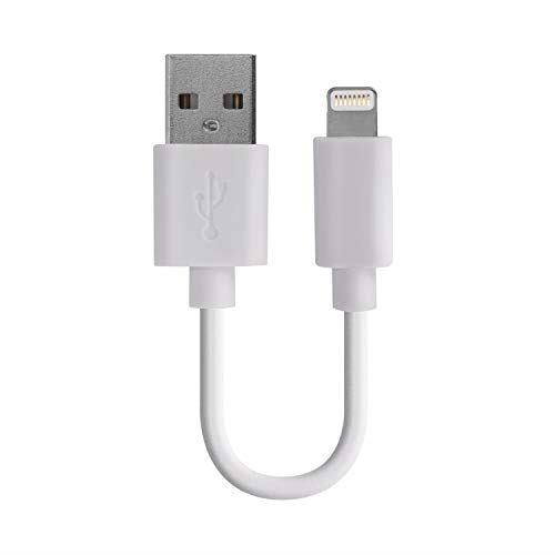 Xqisit Sync & Charge White Lightning USB Cable 9cm for iphone 6 7 8 XR XS Max