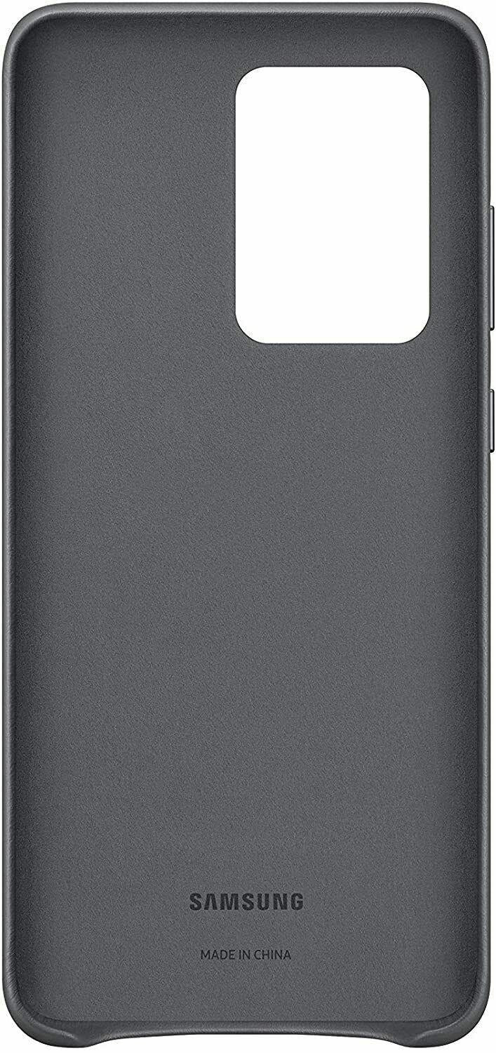 Samsung Original Galaxy S20 Ultra 5G Leather Cover/Mobile Phone Case - Grey