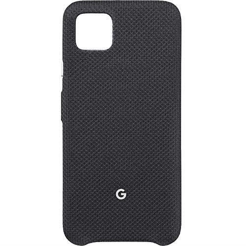 Google Pixel Case for Pixel 4 - Protective Phone Cover with Tailored Fabric and Active Edge Compatible - Official Google Pixel Cover - Just Black