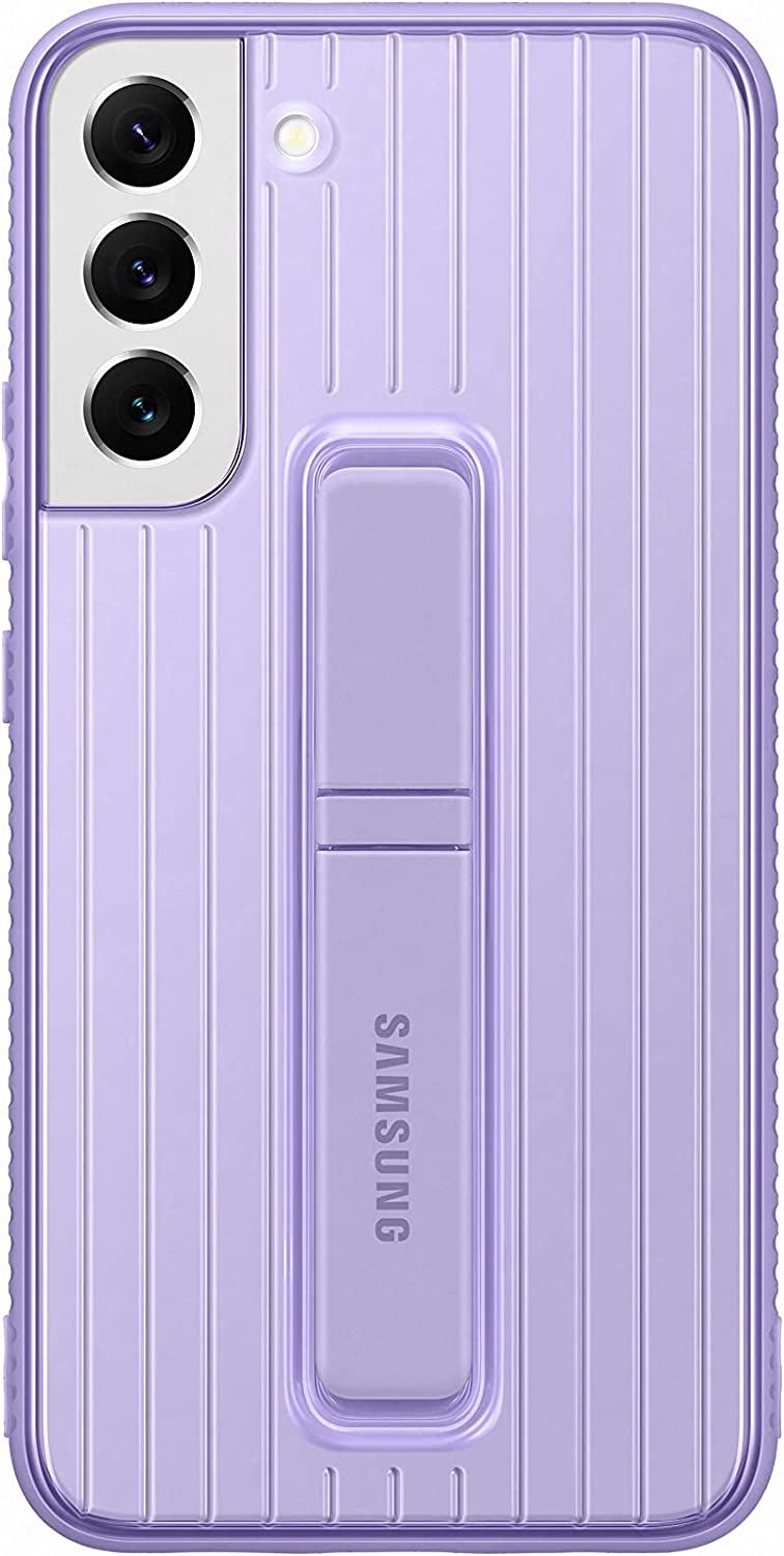 Official Samsung Galaxy S22 Plus Protective Standing Cover Lavender/Yellow - EF-RS906CVEGWW