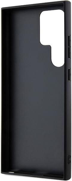 BMW Signature Leather Half Textured and Circle with MagSafe Hard Case for Samsung Galaxy S24 Ultra 6.8" Black - BMHMS24L23RTPK