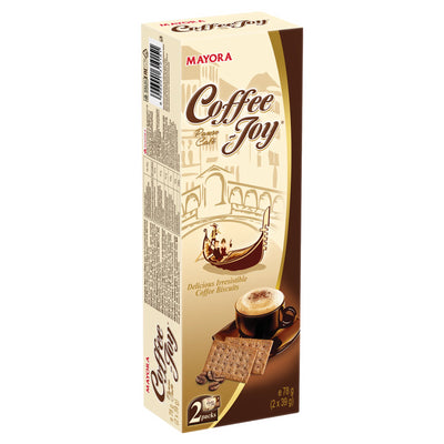 Mayora Coffee Joy Biscuits Delicious Crispy Coffee Snack 78g - Pack of 1
