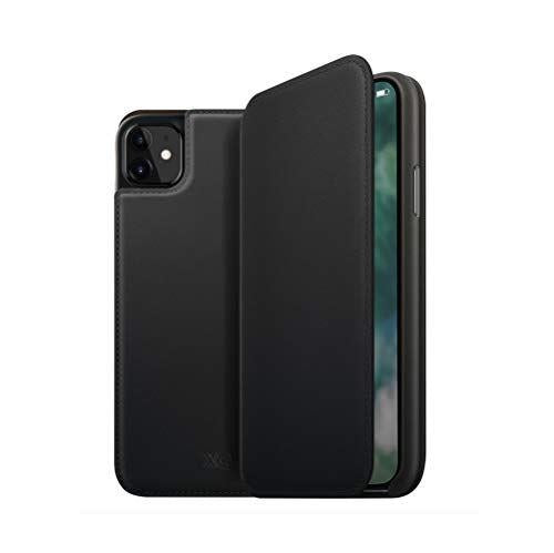 XQISIT Folio Wallet for iphone 11 6.1" Black Pouch Case Cover - 36713