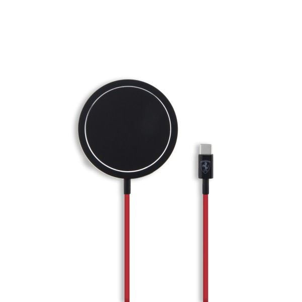 Ferrari 15W Magnetic Charger with MagSafe Black - FECBMSMENK