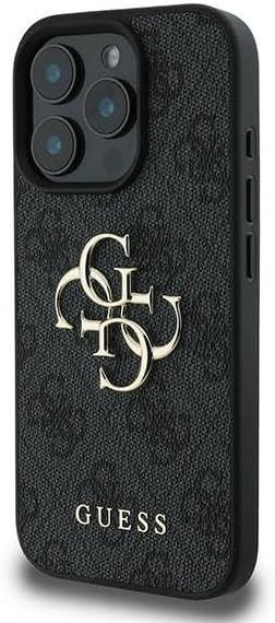 Guess 4G Big Logo Case for iPhone 16 Pro 6.3" Black - GUHCP16L4GMGGR