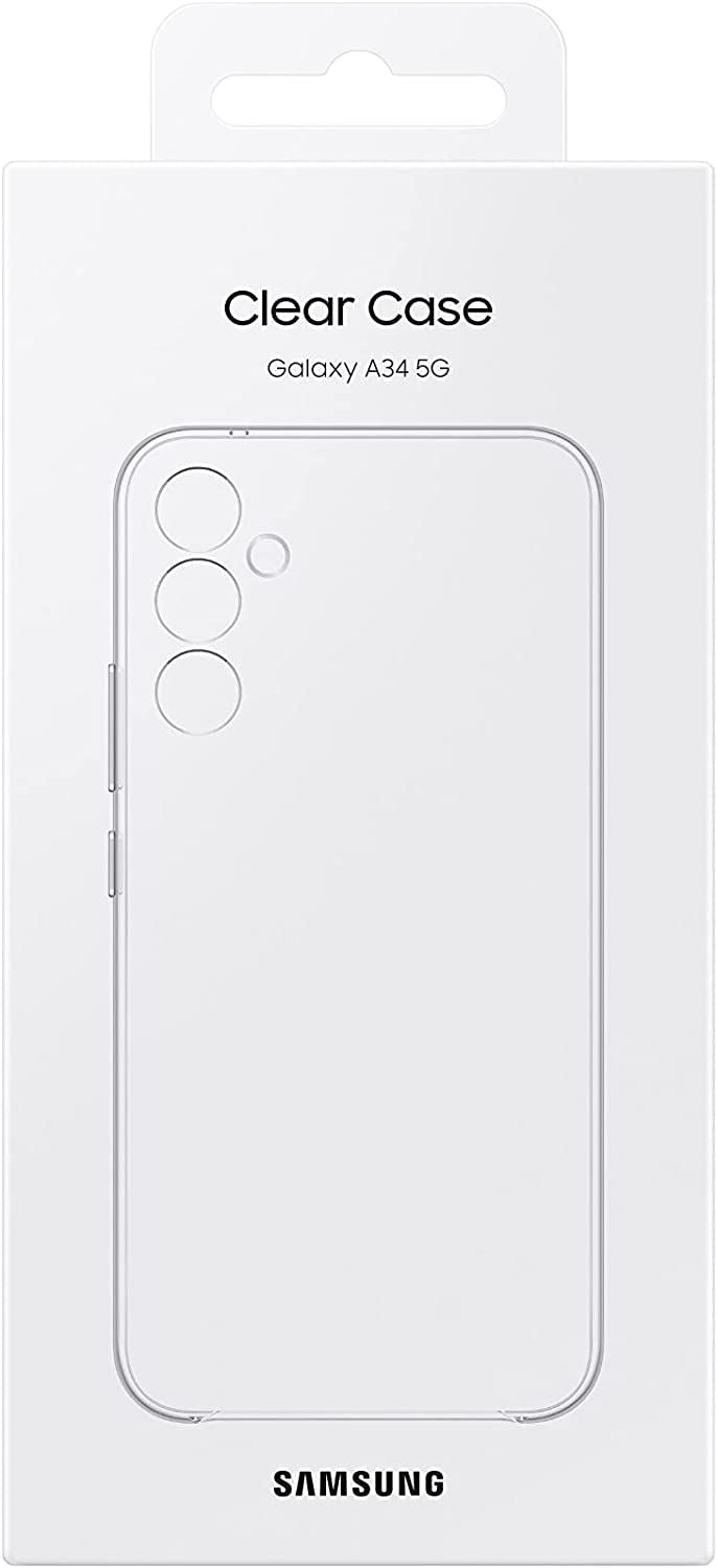 Official Samsung Galaxy A34 5G TPU Clear Case Transparent - EF- QA346CTEGWW