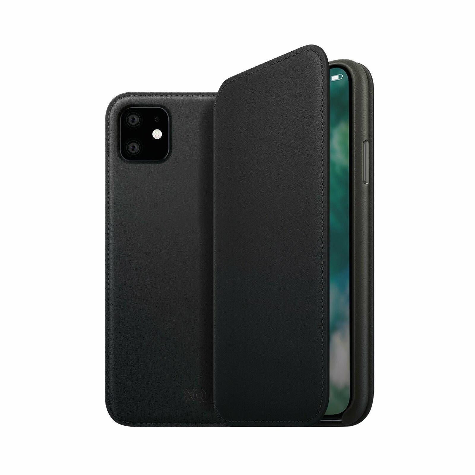 XQISIT Folio Wallet for iphone 11 6.1" Black Pouch Case Cover - 36713