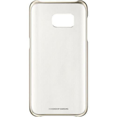 Samsung Galaxy S7 Edge Clear Cover Gold Case Cover EF-QG935CFEG