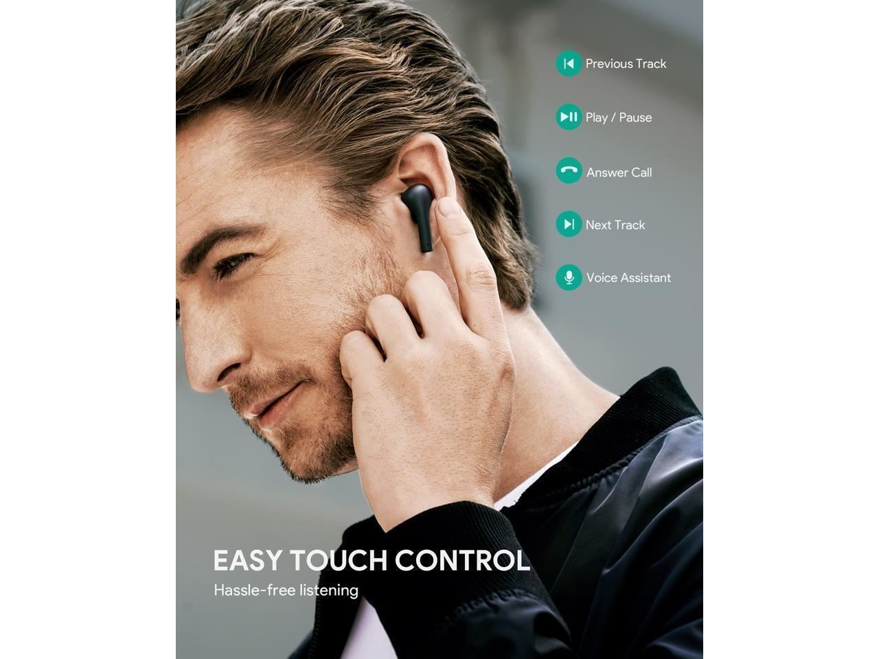 Aukey TWS Wireless Earbuds Black - EP-T21S