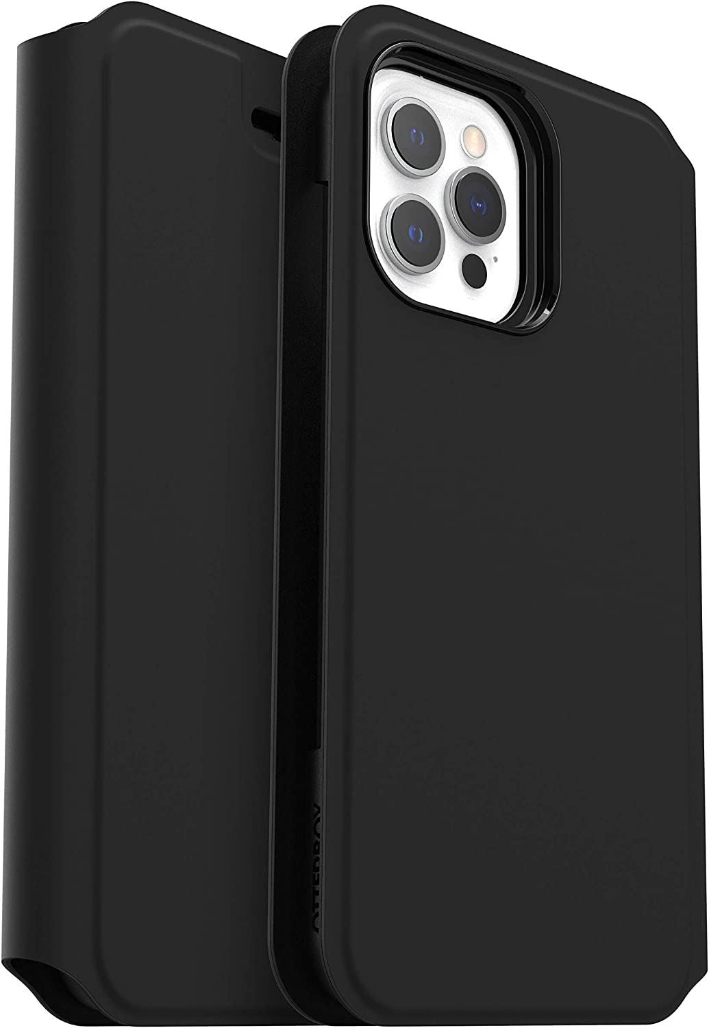Official Otterbox Strada Series Via for iphone 12 Pro Max 6.7" Black 77-65481