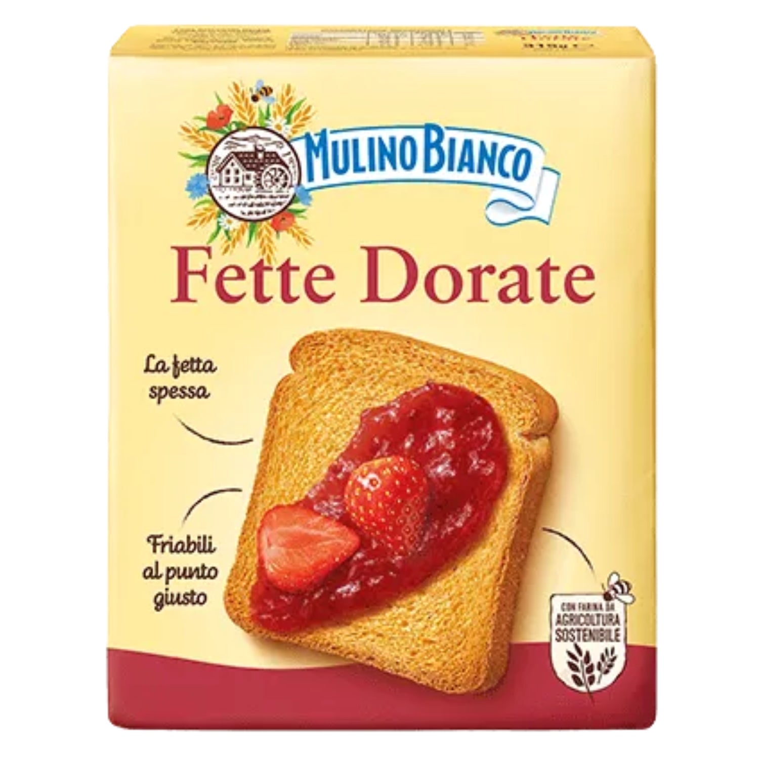 Mulino Bianco Armonie Fette Biscottate Dorate, Classic Golden Rusks - 315g