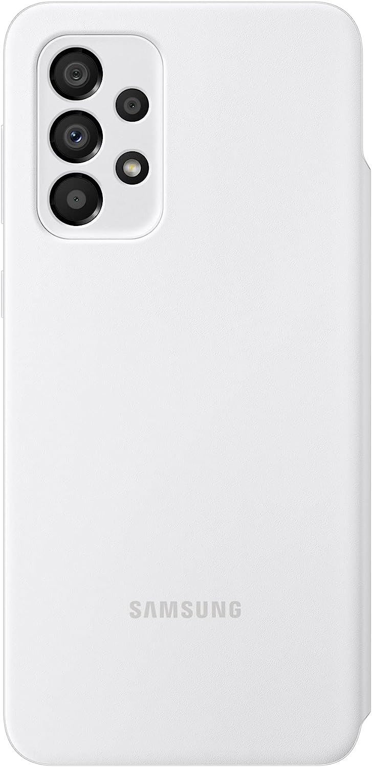 Official Samsung Galaxy A33 5G Smart S View Wallet Cover White - EF-EA336PWEGEW