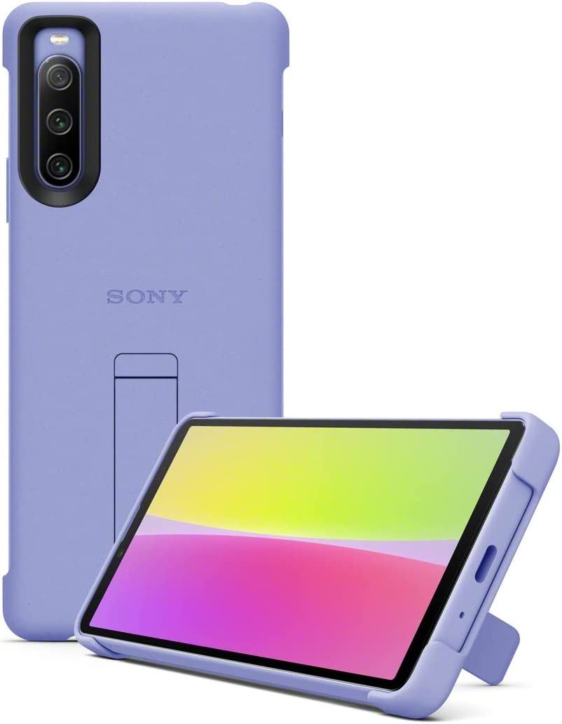 Official Sony Xperia 10 IV Style Back Case/Cover Lavender - XQZ-CBBC/VGENG