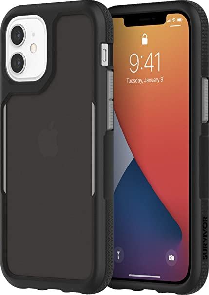 Official Griffin Survivor Endurance for iphone 12 Mini Black - GIP-054-BKG