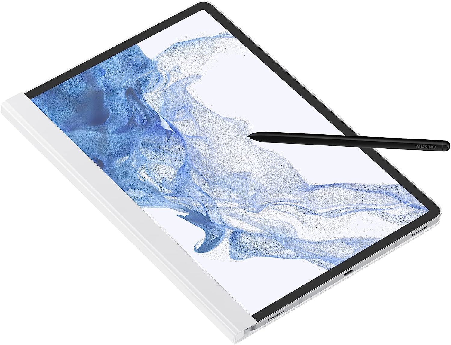 Official Samsung Galaxy Tab S7/S8 Plus Note View Cover White - EF-ZX800PWEGEU