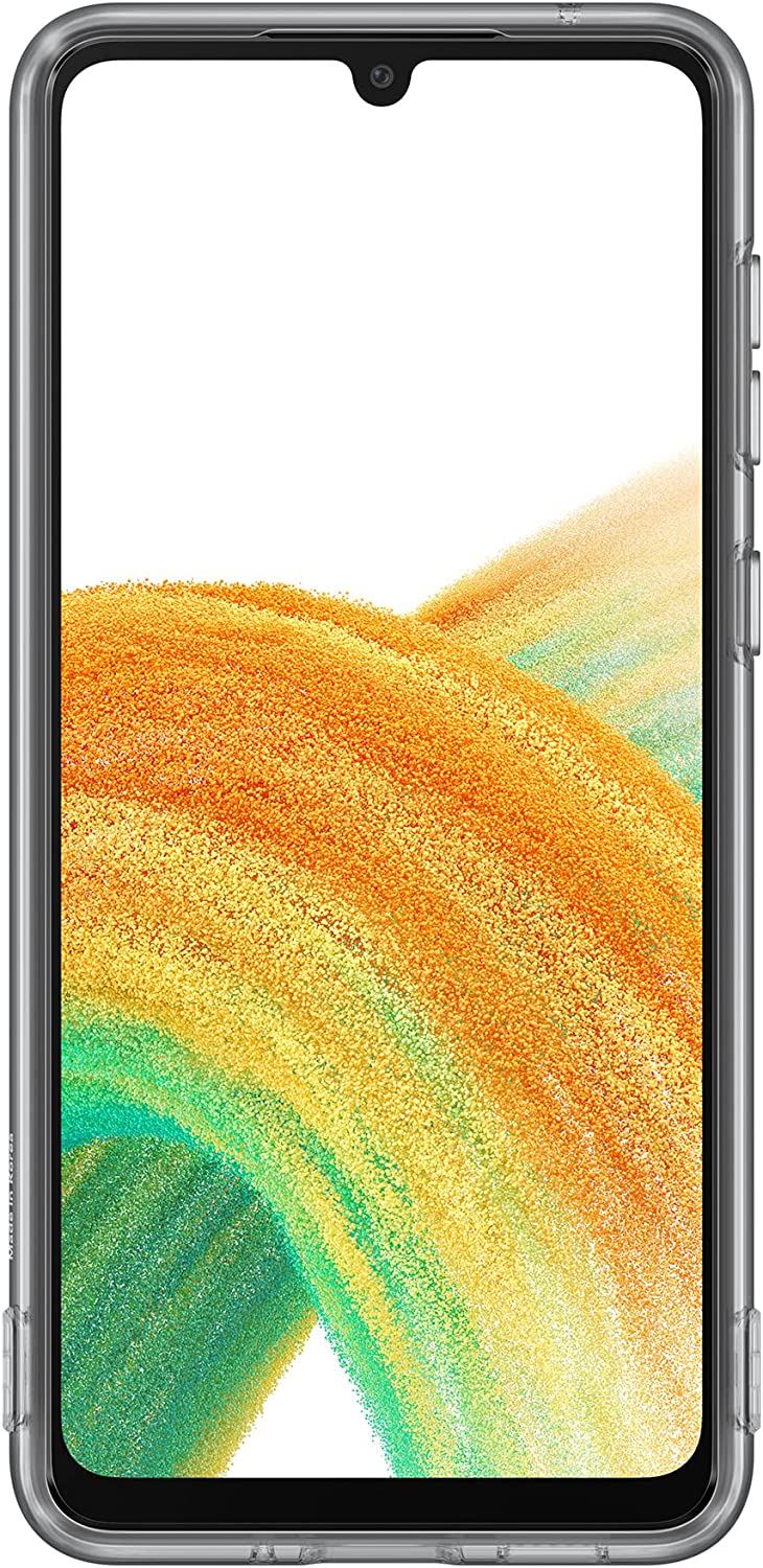 Official Samsung Galaxy A33 5G Soft Clear Cover Black - EF-QA336TBEGWW