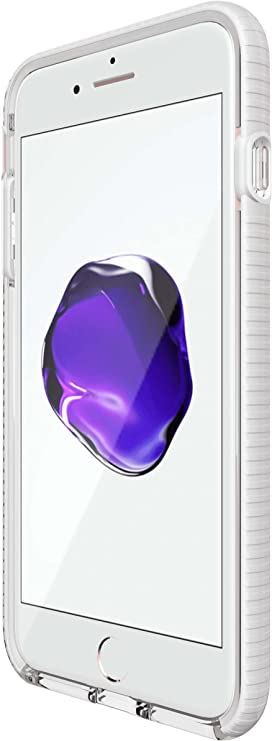 Official Tech 21 Evo Mesh Case/Cover for iphone 7/8 Plus Clear/White T21-5426