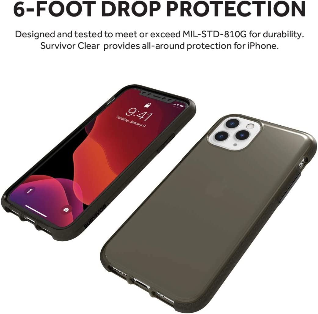 Official Griffin Survivor Clear Cover/Case for iphone 11 Pro Black - GIP-022-BLK