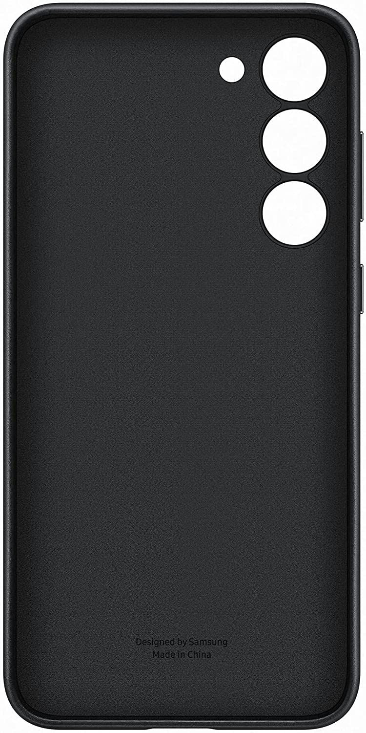 Official Samsung Galaxy S23 Plus Leather Case Black - EF-VS916LBEGWW