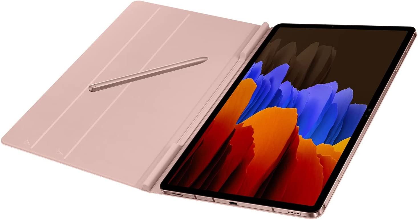 Official Samsung Galaxy Tab S7/S8 Book Cover Pink - EF-BT870PAEGEU