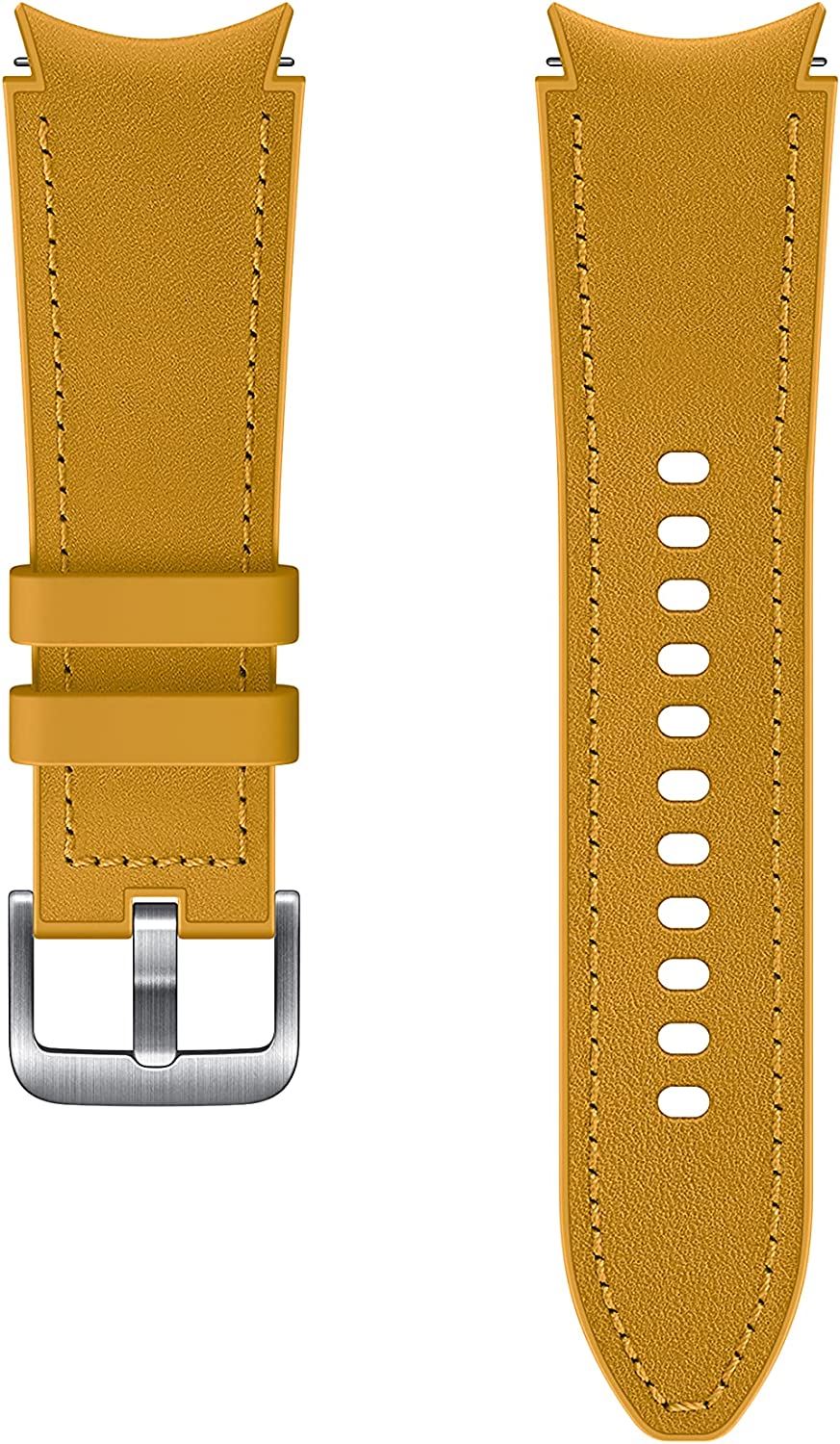Samsung Galaxy Watch 4 Hybrid Leather Band 20mm S/M Yellow - ET-SHR88SYEGEU