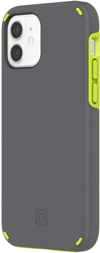 Official Incipio Duo Case/Cover for iphone 12/12 Pro 6.1" Grey/Green - IPH-1895-VOLT