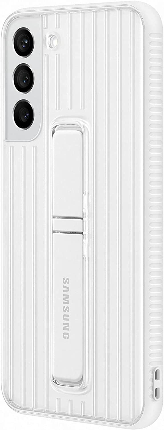 Official Samsung Galaxy S22 Plus Protective Standing Cover White/Green - EF-RS906CWEGEW