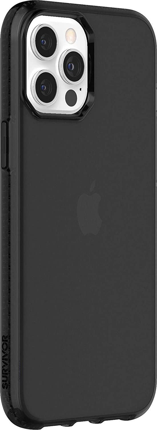 Official Griffin Survivor Clear Case/Cover for iphone 12 Pro Max Black - GIP-052-BLK