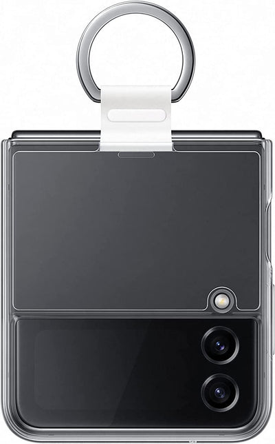 Official Samsung Galaxy Z Flip 4 Clear Cover with Ring - EF-OF721CTEGWW