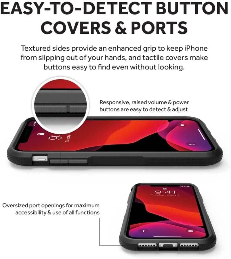 Official Griffin Survivor Endurance Case/Cover for iphone 11 Pro Max Black - GIP-034-BKG